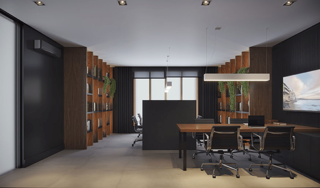 Home office do Residencial Lumini