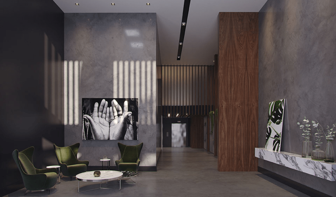 Hall social do Residencial Lumini