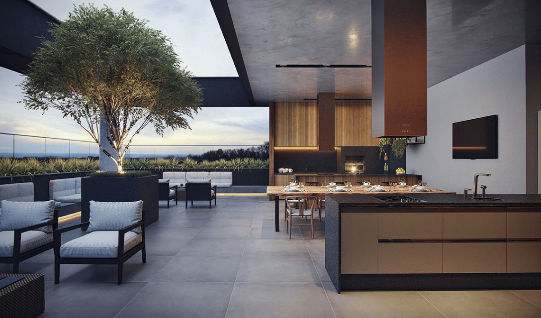 Rooftop gourmet do Residencial Lumini